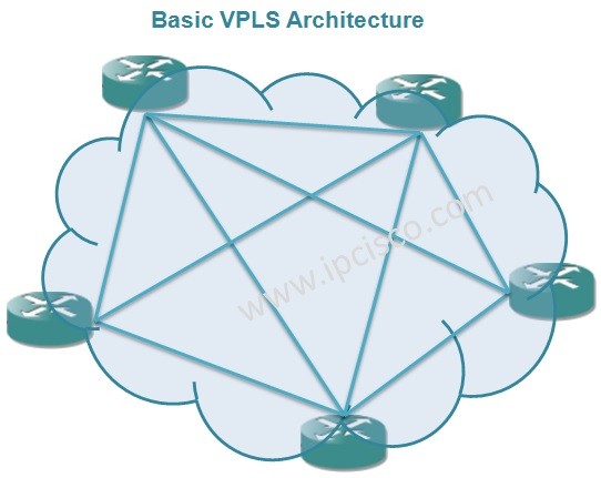 basic-vpls-architecture-ipcisco, Virtual Private LAN Service